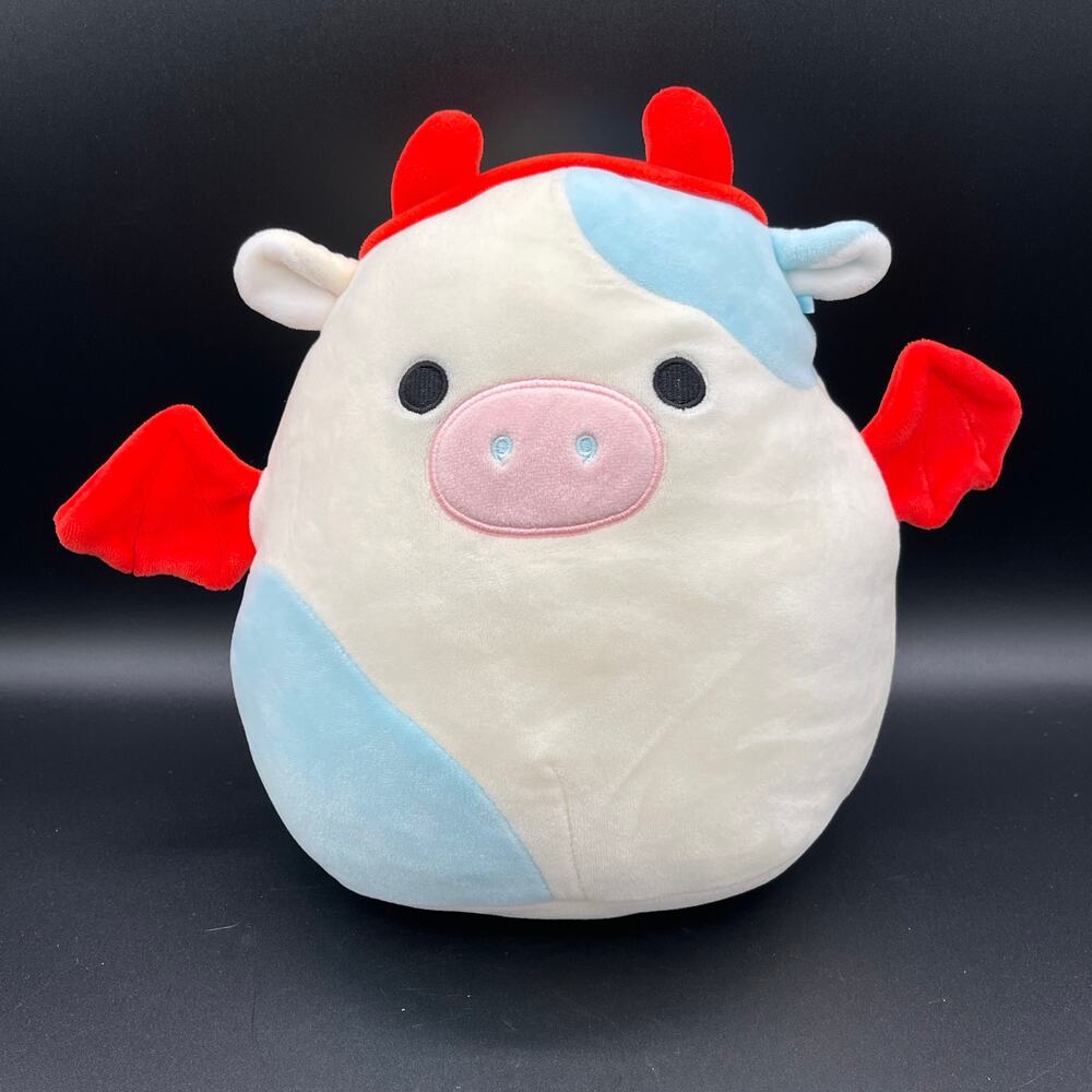 Squishmallow 9" Belana Cow in Bat Devil Costume Plush Stuffed Animal